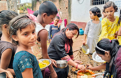 Food Distribution among Poor Kids